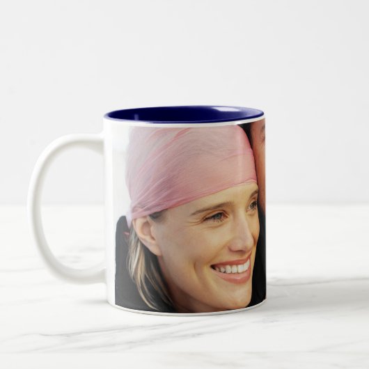 Uw foto tweekleurige koffiemok (Links)