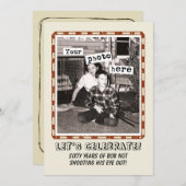 Uw Foto uitnodiging van Cowboy Party (Voorkant / Achterkant)