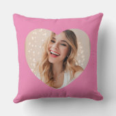 Uw foto uw gezicht op een gepersonaliseerd hart ro kussen (Achterkant)