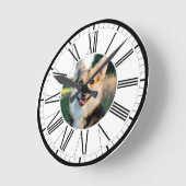 Uw foto van de Dog of van het Kat van het Geperson Ronde Klok (Hoek)