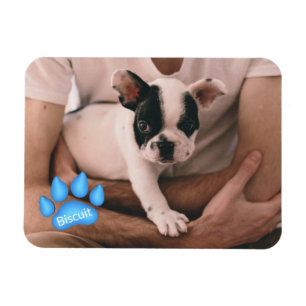 Uw foto van Pet met Naam in de Druk van de Pauw Magneet