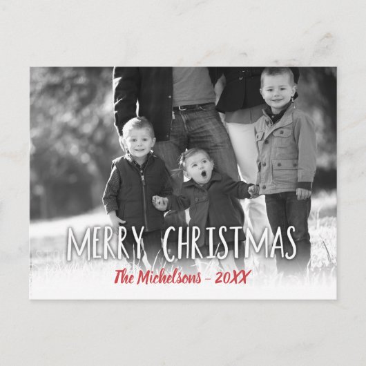 Uw foto voor kerst briefkaart (Voorkant)