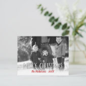Uw foto voor kerst briefkaart (Staand voorkant)