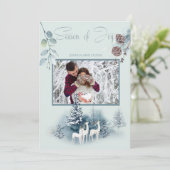 Uw foto Waterverf Woodland Deer Kaart (Staand voorkant)