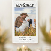 Uw foto Welkom bruiloft Spandoek