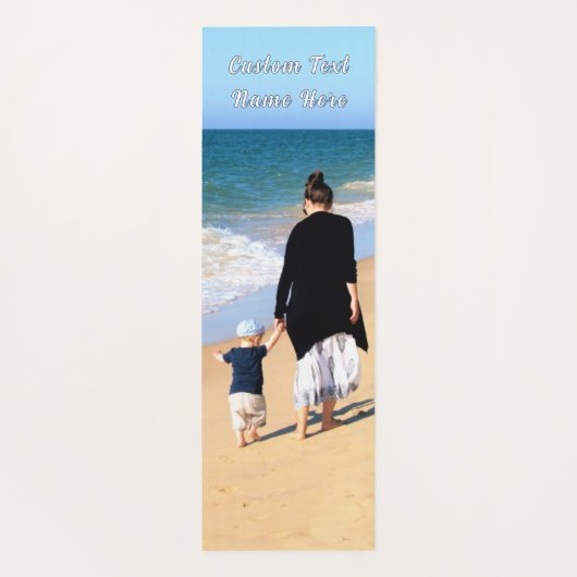 Uw foto Yoga Mat met Aangepaste Tekst (Achterkant)