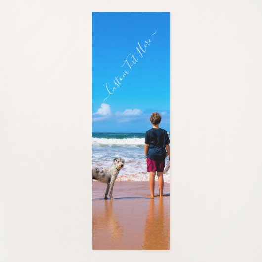 Uw foto Yoga Mat met Aangepaste Tekst (Voorkant)