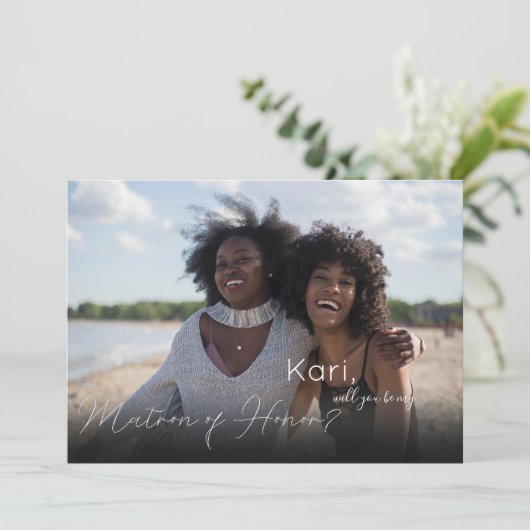 Uw foto zal U zijn Matron van het eervolle landsch Kaart (Staand voorkant)