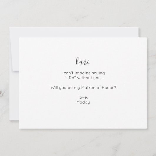 Uw foto zal U zijn Matron van het eervolle landsch Kaart (Achterkant)