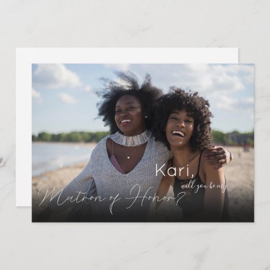 Uw foto zal U zijn Matron van het eervolle landsch Kaart (Voorkant / Achterkant)