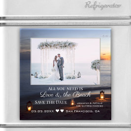 Uw Foto Zee Sunset Save the Date Magnet