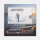 Uw Foto Zee Sunset Save the Date Magnet (Voorkant)