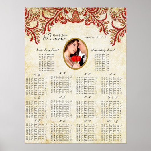 Uw foto- Zitkuur, alfabetisch Poster (Voorkant)