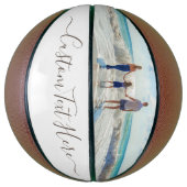 Uw fotobasketbal met aangepaste tekst basketbal (Verticaal)