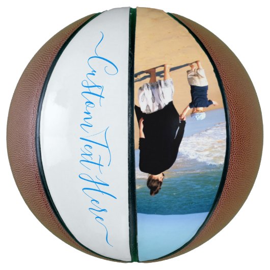 Uw fotobasketbal met aangepaste tekstnaam basketbal (Verticaal)