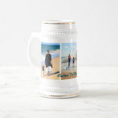 Uw Fotocollage Bierstein met aangepaste tekst Bierpul (Voorkant links)