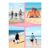 Uw fotocollage Fotoafdruk met aangepaste tekst Foto Afdruk (Voorkant)