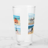 Uw Fotocollage Glas Gepersonaliseerde Tekst (Links)