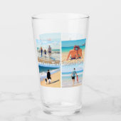 Uw Fotocollage Glas Gepersonaliseerde Tekst (Voorkant)