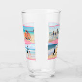 Uw fotocollage glas met aangepaste tekst (Rechts)