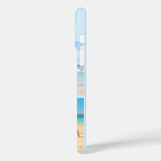 Uw fotocollage iPhone hoesje met aangepaste tekst (Achterkant / Links)