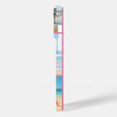 Uw fotocollage iPhone hoesje met aangepaste tekst (Achterkant / Links)