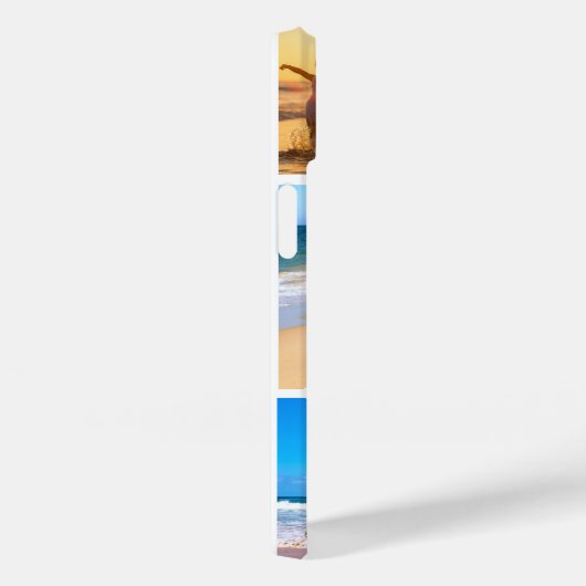 Uw fotocollage iPhone hoesje met aangepaste tekst (Achterkant / Rechts)