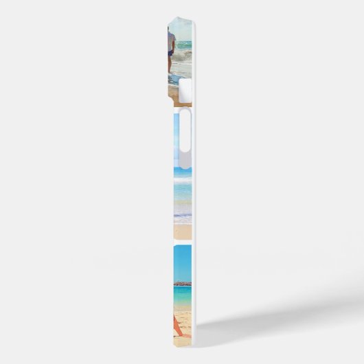 Uw fotocollage iPhone hoesje met aangepaste tekst (Achterkant / Links)