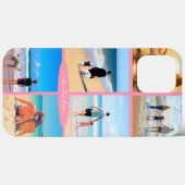 Uw fotocollage iPhone hoesje met aangepaste tekst (Achterkant (horizontaal))