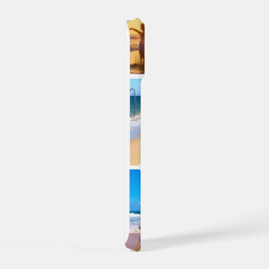 Uw fotocollage iPhone hoesje met aangepaste tekst 15 Case (Rechterkant)