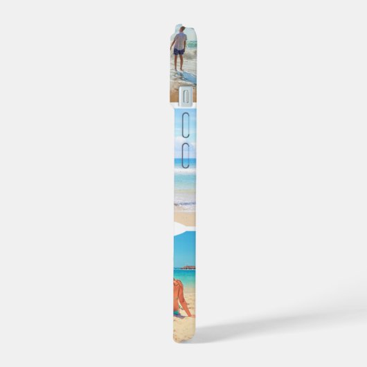 Uw fotocollage iPhone hoesje met aangepaste tekst iPhone 15 Case (Linkerkant)