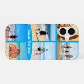 Uw fotocollage iPhone hoesje met aangepaste tekst iPhone 16 Hoesje (Achterkant horizontaal)