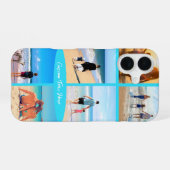 Uw fotocollage iPhone hoesje met aangepaste tekst iPhone 16 Hoesje (Achterkant horizontaal)