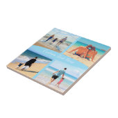 Uw Fotocollage Keramische Tegel met Aangepaste Tek Tegeltje (Zijkant)