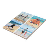 Uw Fotocollage Keramische Tegel met Aangepaste Tek Tegeltje (Zijkant)