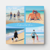 Uw Fotocollage Plaque met aangepaste tekst Fotoplaat (Voorkant)