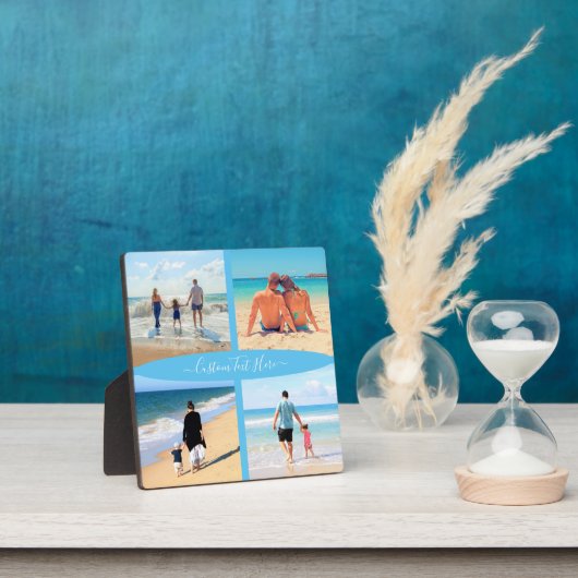 Uw Fotocollage Plaque met aangepaste tekst Fotoplaat (Insitu)