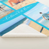 Uw fotocollage Sherpa deken met aangepaste tekst (3/4)