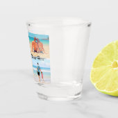 Uw Fotocollage Shotglas met Aangepaste Tekst Shot Glas (Rechts)