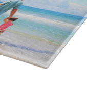 Uw fotocollage snijplank met aangepaste tekst (Hoek)