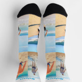 Uw fotocollage Sokken met aangepaste tekst (Top)