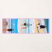 Uw Fotocollage Yoga Mat met aangepaste tekst (Achterkant (horizontaal))