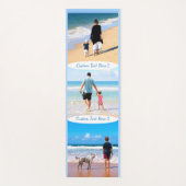 Uw Fotocollage Yoga Mat met aangepaste tekst (Voorkant)