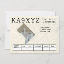 Uw fotodistrict Columbia Cutout Custom QSL