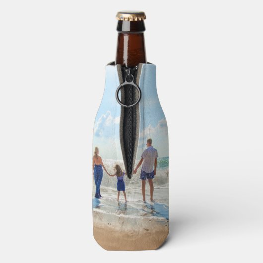 Uw Fotofles Koeler met Aangepaste Tekstnaam (Fles Achterkant)