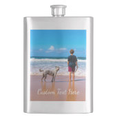 Uw fotofles met aangepaste tekst flacon (Voorkant)