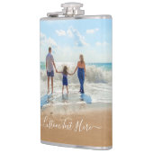 Uw fotofles met aangepaste tekst heupfles (Links)