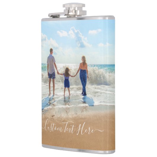 Uw fotofles met aangepaste tekst heupfles (Links)