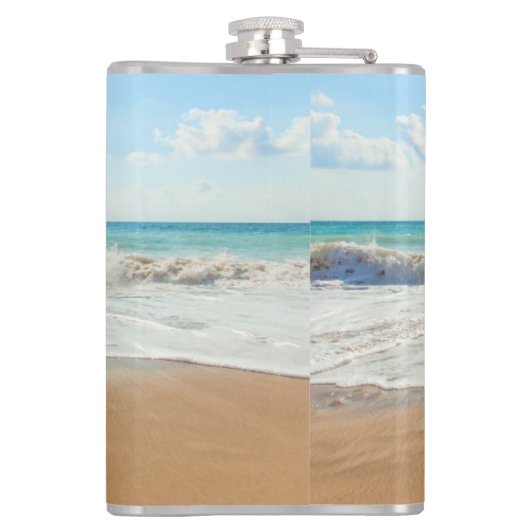 Uw fotofles met aangepaste tekst heupfles (Achterkant)