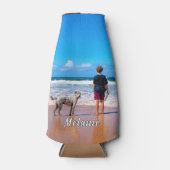 Uw Fotofleskoeler met aangepaste naamtekst Flesjeskoeler (Voorkant)